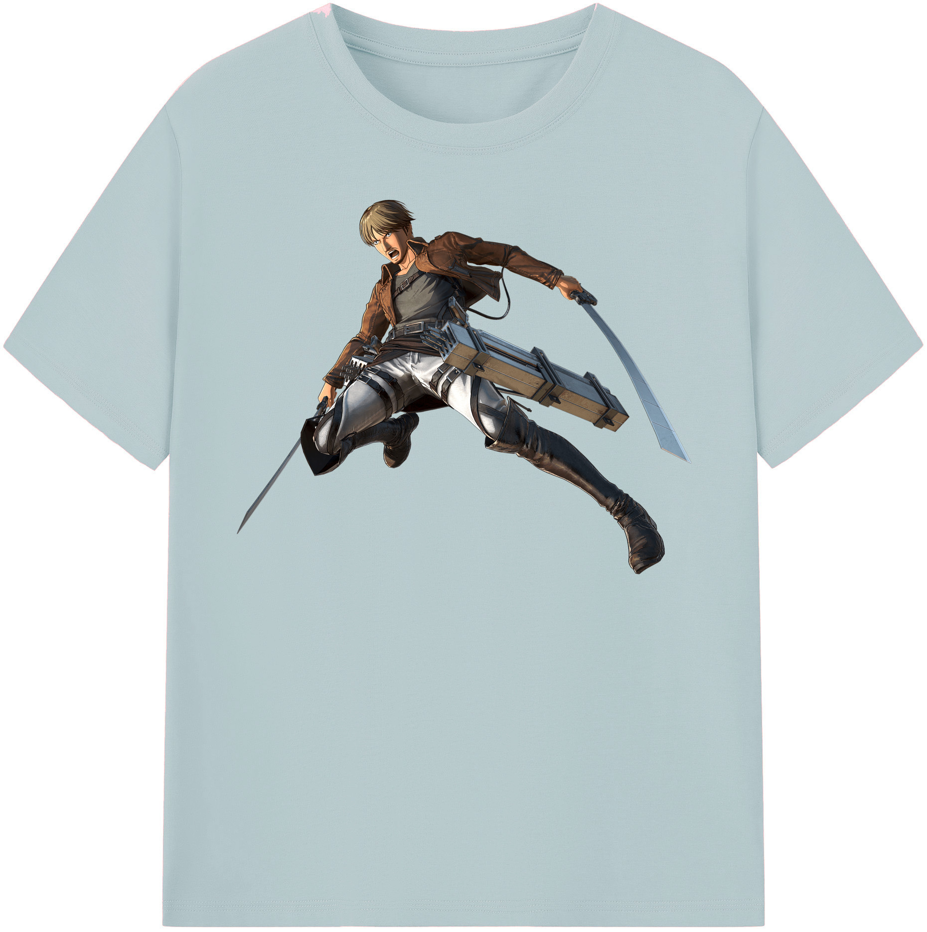 （画像用） 進撃の巨人 Attack on Titan 綿100％半袖Tシャツ（フロントプリント）